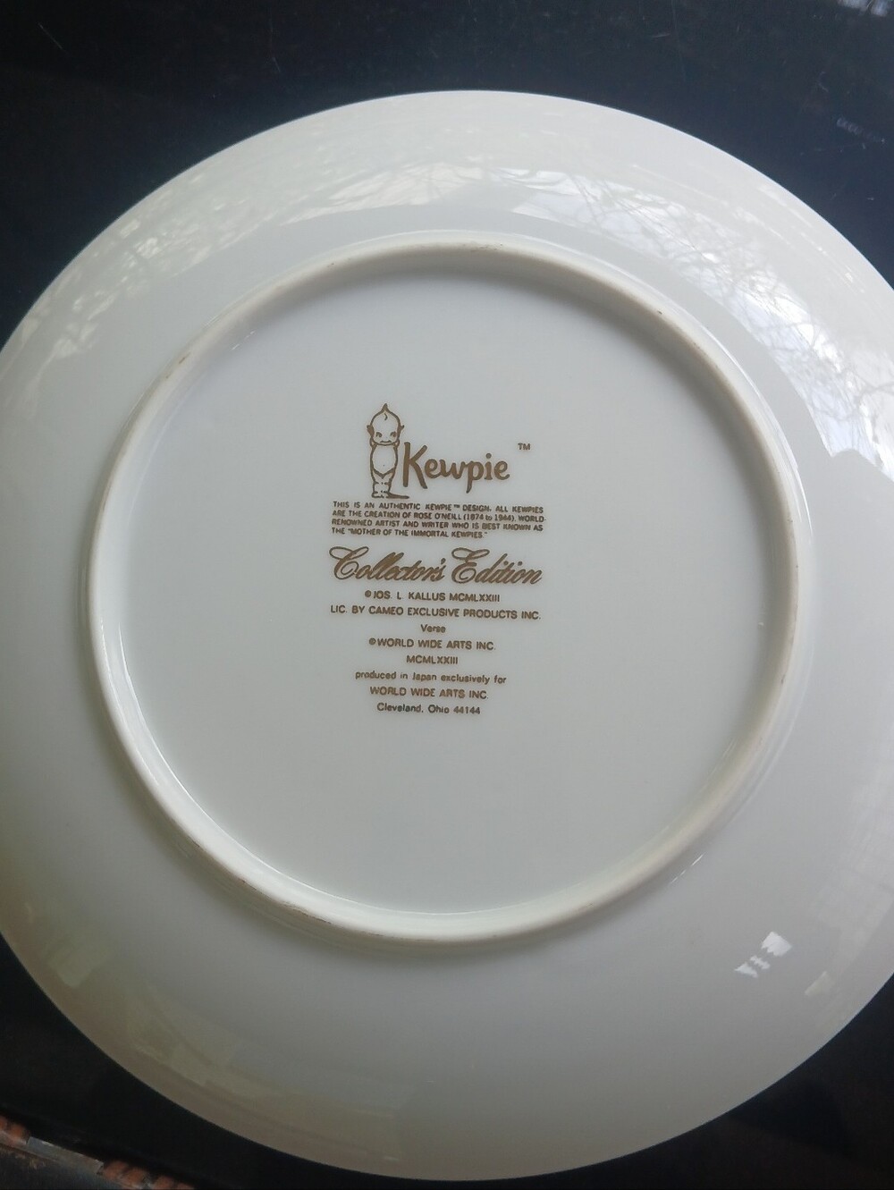Kewpie Collectors Edition Decorative Plate Wall Hanging Baby Room 1970s Nursery - Picture 5 of 6